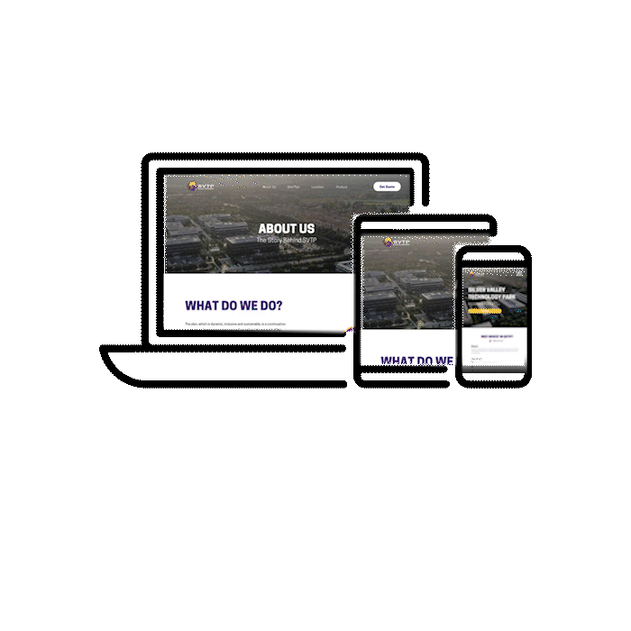 Multi-platform digital marketing animation showcasing responsive design across devices